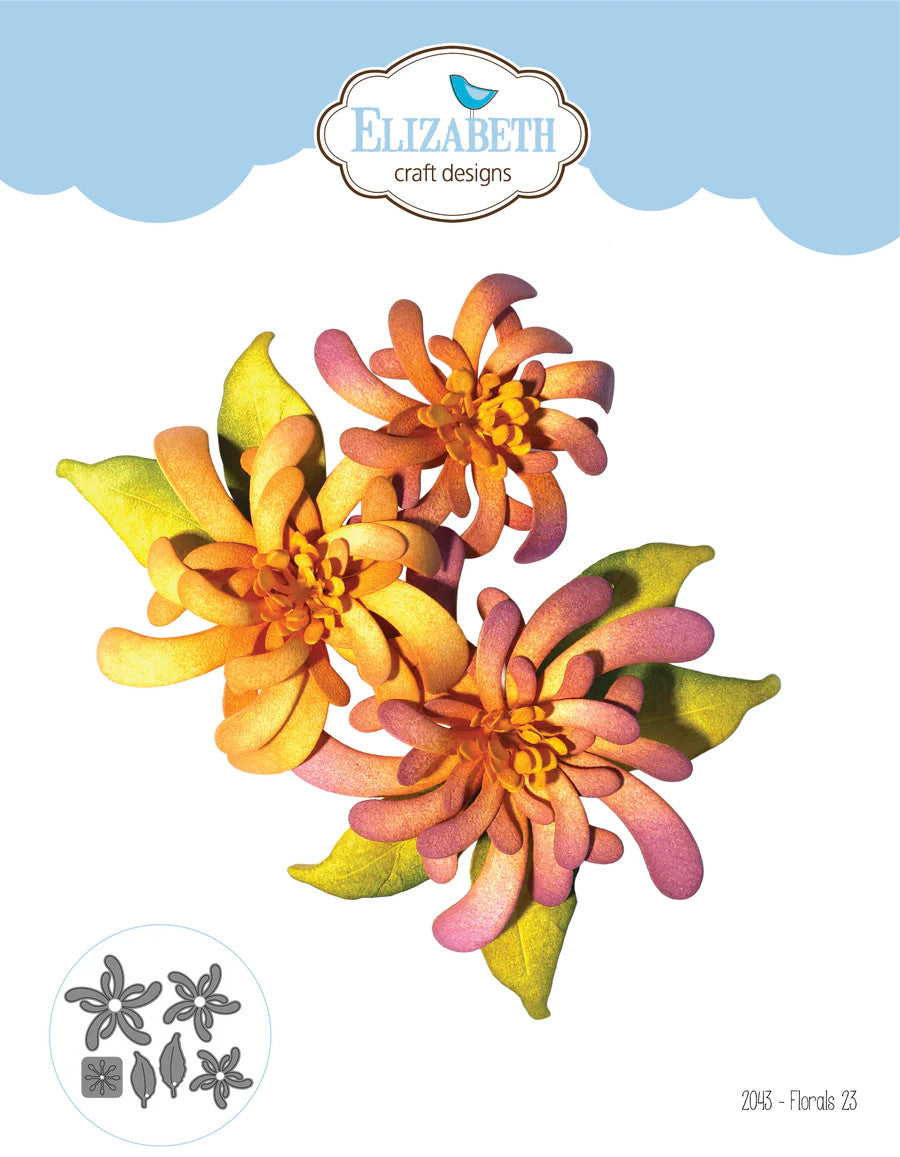 Elizabeth Craft Designs Juego de 23 troqueles florales